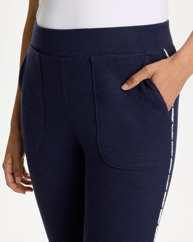Zenergy Jersey Ombre Striped Crop Pants - image 4